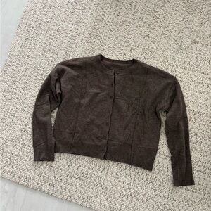 Classic Brown Women's Sweater Cardigan